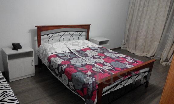 The apartment is in the center of Karaganda. New, fresh repa