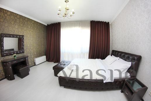 3-roomed apartment for rent in the center of Almaty, in a ne