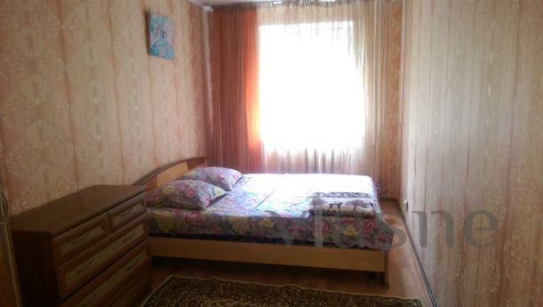 Теплая, уютная ква­ртира в Алматы. Чисто­е постельное белье.