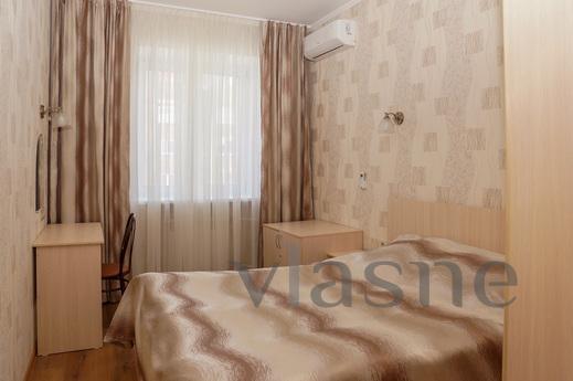 The apartment is located in the heart of Omsk. Nearby restau