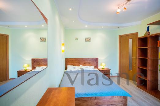 Cozy 2 bedroom apartment is made in bright bright colors. Th