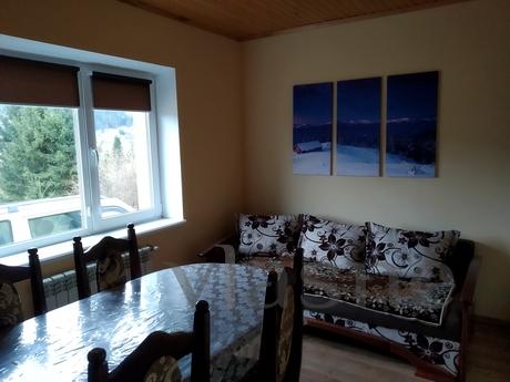 The cottage is located in the picturesque village of Slavske