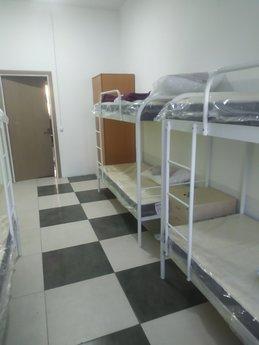 Hostel. 2 rooms with 6 beds, 2 family rooms.