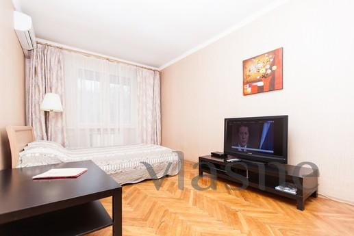 The apartment is located in the historical center of Moscow,