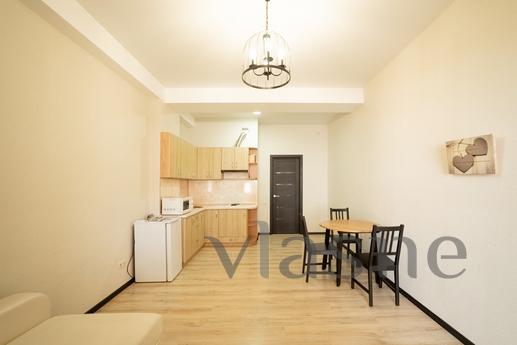 Rent a large modern apartment in the heart of the city in a 