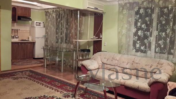 2-bedroom apartment, Furmanova yr. Kurmangazy, wi-fi, next: 