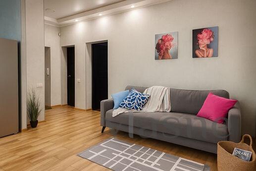 Daily, hourly rent of stylish 2-room apartments in the cente