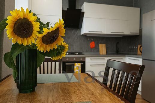 Stylish 2-room suite on Metallurgov, Zaporizhzhia - apartment by the day