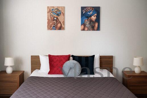 Stylish 2-room suite on Metallurgov, Zaporizhzhia - apartment by the day