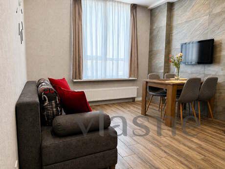 Stylish 2-room apartment in the Grani residential complex., Dnipro (Dnipropetrovsk) - günlük kira için daire