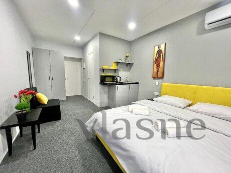 The apartments are located at the address: st. Olesya Goncha
